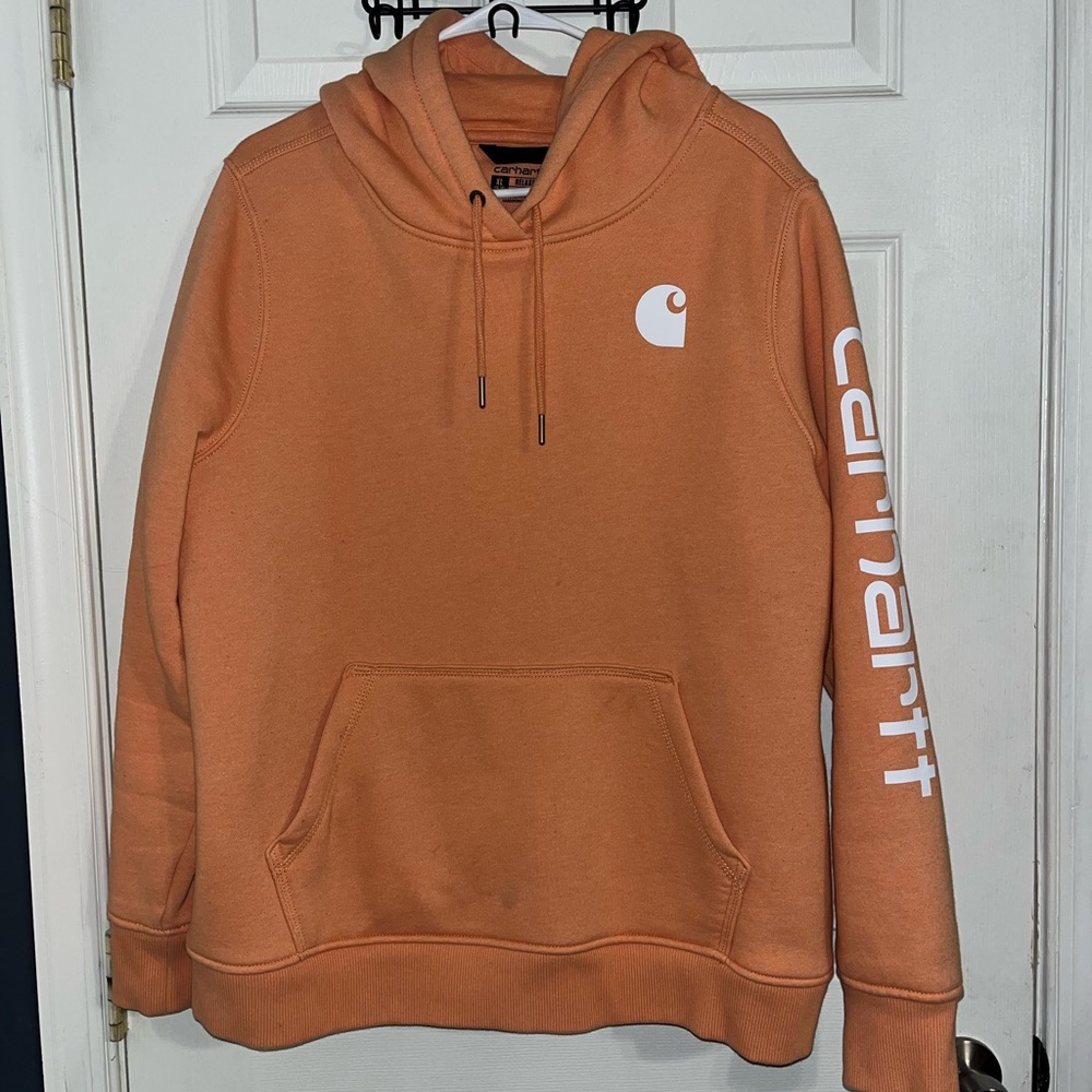Carhartt Women's Orange Hoodie